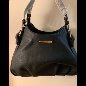 Poppy and Peonies “the Aubrey satchel” Black